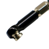 Maxbell Aluminum Alloy Steering Rod Servo Linkage for JJRC WPL 1/12 RC Car Black