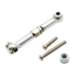 Maxbell Aluminum Alloy Steering Rod Servo Linkage for JJRC WPL 1/12 RC Car Silver