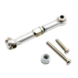 Maxbell Aluminum Alloy Steering Rod Servo Linkage for JJRC WPL 1/12 RC Car Silver