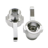 Maxbell Aluminum Steering Hub Carrier for 1/12 MN-D90 MN-99 MN-91 FJ-45 silver