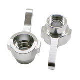Maxbell Aluminum Steering Hub Carrier for 1/12 MN-D90 MN-99 MN-91 FJ-45 silver