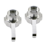 Maxbell Aluminum Steering Hub Carrier for 1/12 MN-D90 MN-99 MN-91 FJ-45 silver