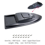 Maxbell Electric Fishing RC Bait Boat Hull Shell for Flytec V007 Parts Black