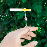 Maxbell Regular Cigarettes Finger Ring Free Hand Cigarette Stand Holder Silver S