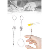 Maxbell Regular Cigarettes Finger Ring Free Hand Cigarette Stand Holder Silver M