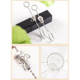 Maxbell Regular Cigarettes Finger Ring Free Hand Cigarette Stand Holder Silver M