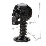 Maxbell Black Resin Skull Shaped Glasses Holder Stand Organizer Desktop Decoration