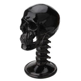 Maxbell Black Resin Skull Shaped Glasses Holder Stand Organizer Desktop Decoration