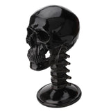 Maxbell Black Resin Skull Shaped Glasses Holder Stand Organizer Desktop Decoration