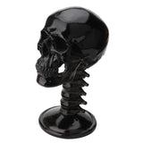 Maxbell Black Resin Skull Shaped Glasses Holder Stand Organizer Desktop Decoration
