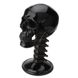 Maxbell Black Resin Skull Shaped Glasses Holder Stand Organizer Desktop Decoration