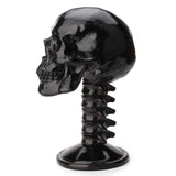 Maxbell Black Resin Skull Shaped Glasses Holder Stand Organizer Desktop Decoration