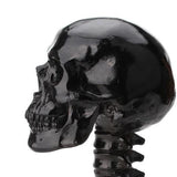 Maxbell Black Resin Skull Shaped Glasses Holder Stand Organizer Desktop Decoration
