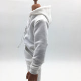 Maxbell 1/6 Men Hooddie Set Clothing for Phicen Figures Toy Accessories Parts white