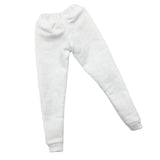 Maxbell 1:6 Men Sweatpants for Phicen Toys Action Figures Doll Accessory Parts white