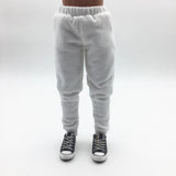 Maxbell 1:6 Men Sweatpants for Phicen Toys Action Figures Doll Accessory Parts white