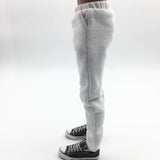 Maxbell 1:6 Men Sweatpants for Phicen Toys Action Figures Doll Accessory Parts white