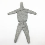 Maxbell 1/6 Men Hooddie Set Clothing for Phicen Figures Toys Accessories Parts gray