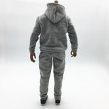 Maxbell 1/6 Men Hooddie Set Clothing for Phicen Figures Toys Accessories Parts gray