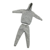 Maxbell 1/6 Men Hooddie Set Clothing for Phicen Figures Toys Accessories Parts gray