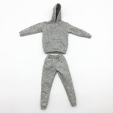 Maxbell 1/6 Men Hooddie Set Clothing for Phicen Figures Toys Accessories Parts gray