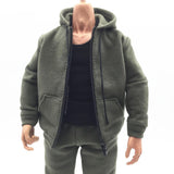 Maxbell 1/6 Men Hooddie Set Clothing for Phicen Figures Toy Accessories Parts green