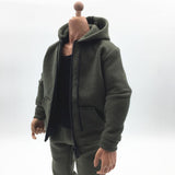 Maxbell 1/6 Men Hooddie Set Clothing for Phicen Figures Toy Accessories Parts green