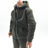 Maxbell 1/6 Men Hooddie Set Clothing for Phicen Figures Toy Accessories Parts green