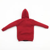 Maxbell 1/6 Men Hooddie Set Clothing for Phicen Figures Toy Accessories Parts red