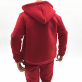 Maxbell 1/6 Men Hooddie Set Clothing for Phicen Figures Toy Accessories Parts red