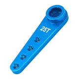 Maxbell Aluminum Alloy 25T Metal RC Servo Arm Horn for WPL 1627 RC Truck Parts Blue