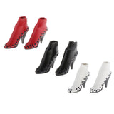 Maxbell 1/6 Female High Heels Shoes Stud Boots for 12'' Action Figure Hot Toy Black