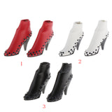 Maxbell 1/6 Female High Heels Shoes Stud Boots for 12'' Action Figure Hot Toy Black