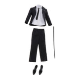 Maxbell 1/6 Black Suit Set Pants Clothes Shirt Tie Belt for 12 Inch Action Figures