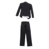 Maxbell 1/6 Black Suit Set Pants Clothes Shirt Tie Belt for 12 Inch Action Figures
