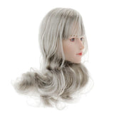 Maxbell 1/6 Female Soldiers Head Sculpt for 12inch Action Figures Gray Curls Hair