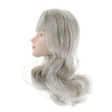 Maxbell 1/6 Female Soldiers Head Sculpt for 12inch Action Figures Gray Curls Hair