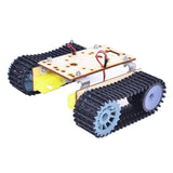 Maxbell Alloy Tank Car Chassis Track Crawler Kit DIY Robot Science Toy with TT Motor