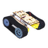 Maxbell Alloy Tank Car Chassis Track Crawler Kit DIY Robot Science Toy with TT Motor