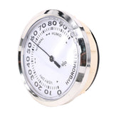 Maxbell Precision Cigar Hygrometer Glass Analog for Cigar Humidor Box 3in Silver