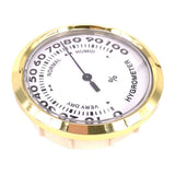 Maxbell Household Indoor Hygrometer Room Air Psychrometer Aluminum Shell Golden