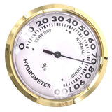 Maxbell Household Indoor Hygrometer Room Air Psychrometer Aluminum Shell Golden
