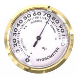 Maxbell Household Indoor Hygrometer Room Air Psychrometer Aluminum Shell Golden