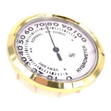 Maxbell Household Indoor Hygrometer Room Air Psychrometer Aluminum Shell Golden