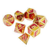 Maxbell 7Pack Polyhedral Dice D4 D6 D8 D10 D12 D20 for DnD RPG Games Orange