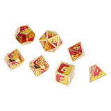 Maxbell 7Pack Polyhedral Dice D4 D6 D8 D10 D12 D20 for DnD RPG Games Orange