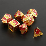 Maxbell 7Pack Polyhedral Dice D4 D6 D8 D10 D12 D20 for DnD RPG Games Orange