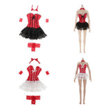Maxbell 1/6 Scale Catwoman Sexy Clothes for 12'' Doll Outfit One-piece Skirt White