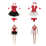 Maxbell 1/6 Scale Catwoman Sexy Clothes for 12'' Doll Outfit One-piece Skirt White
