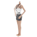Maxbell 1/6 Action Figure Clothing Shoulder Vest Dress Tie Suit Accessory White